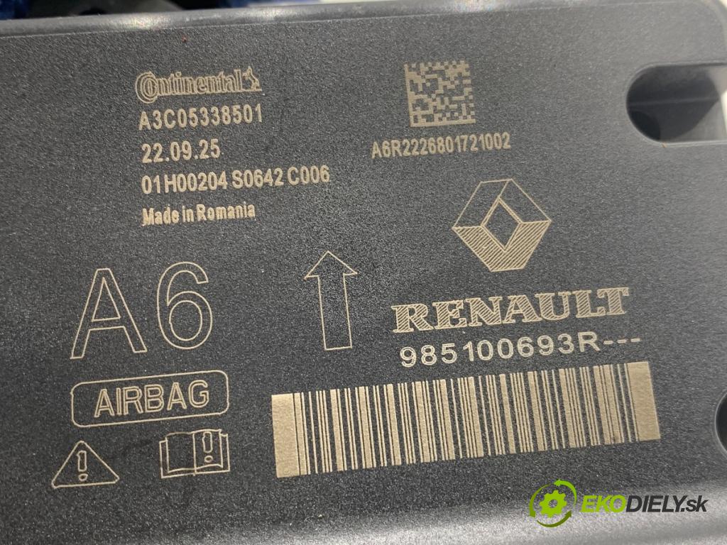 RENAULT CLIO V liftback 2022 69 kW 1.6 E-TECH 145 (B7MU) 1598 senzor airbag 985100693R (Snímač)