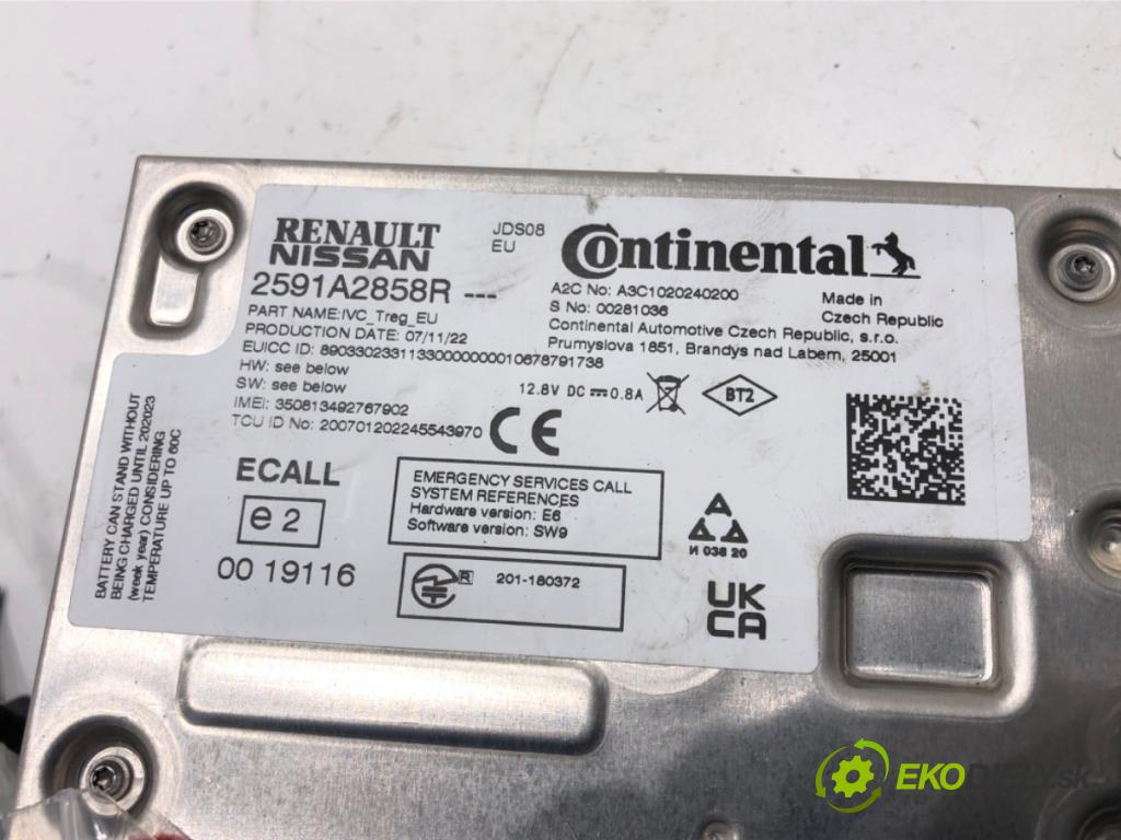 RENAULT CLIO V liftback 2022 69 kW 1.6 E-TECH 145 (B7MU) 1598 modul navigace 2591A2858R