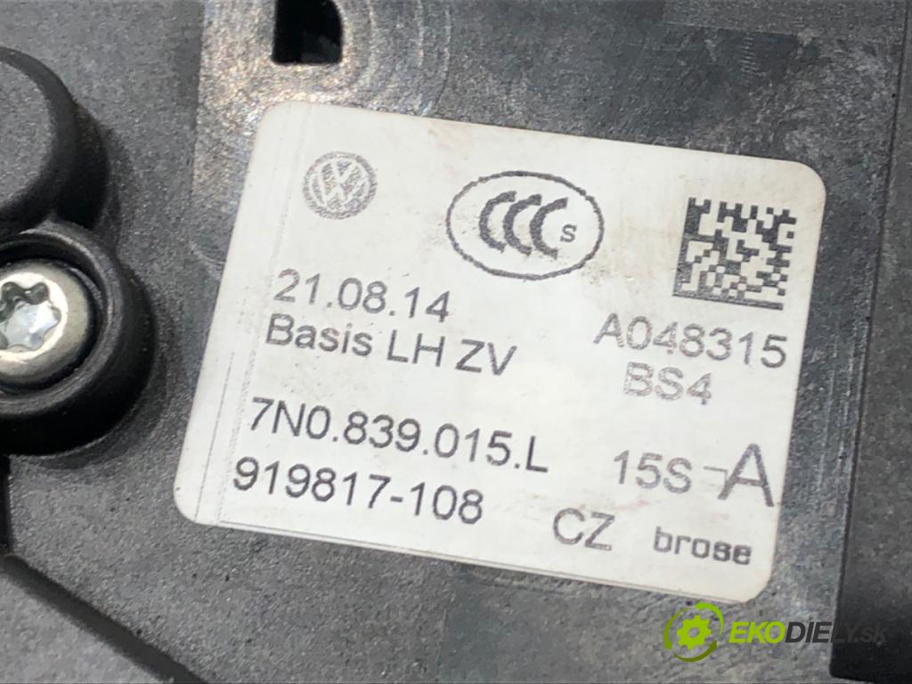 SEAT ALHAMBRA II nadwozie wielkoprzestrzenne (MPV) 2014 103 kW 2.0 TDI 1968 zámok dveře levý zadní část 7N0839015L