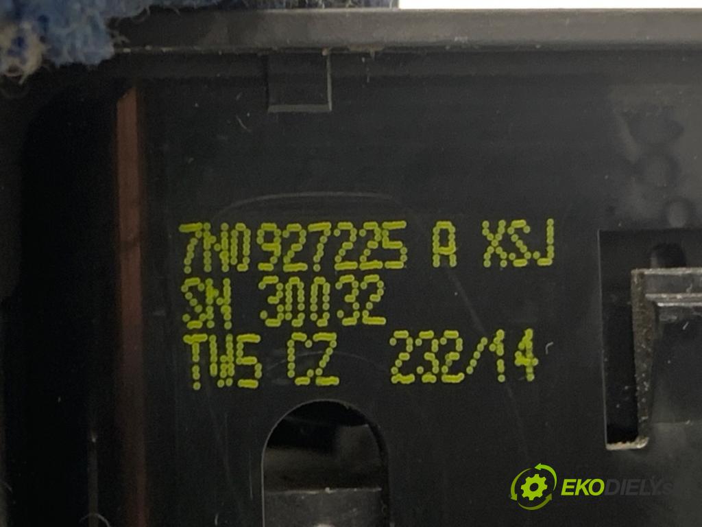 SEAT ALHAMBRA II nadwozie wielkoprzestrzenne (MPV) 2014 103 kW 2.0 TDI 1968 Spínač brzdy ručnej brzdy 7N0927225A (Prepínacie páčky pod volantom)