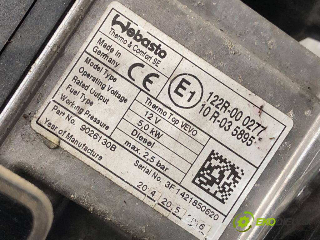 SEAT ALHAMBRA II nadwozie wielkoprzestrzenne (MPV) 2014 103 kW 2.0 TDI 1968 Webasto 7N0815065T (Webasto (nezávislé kúrenie))