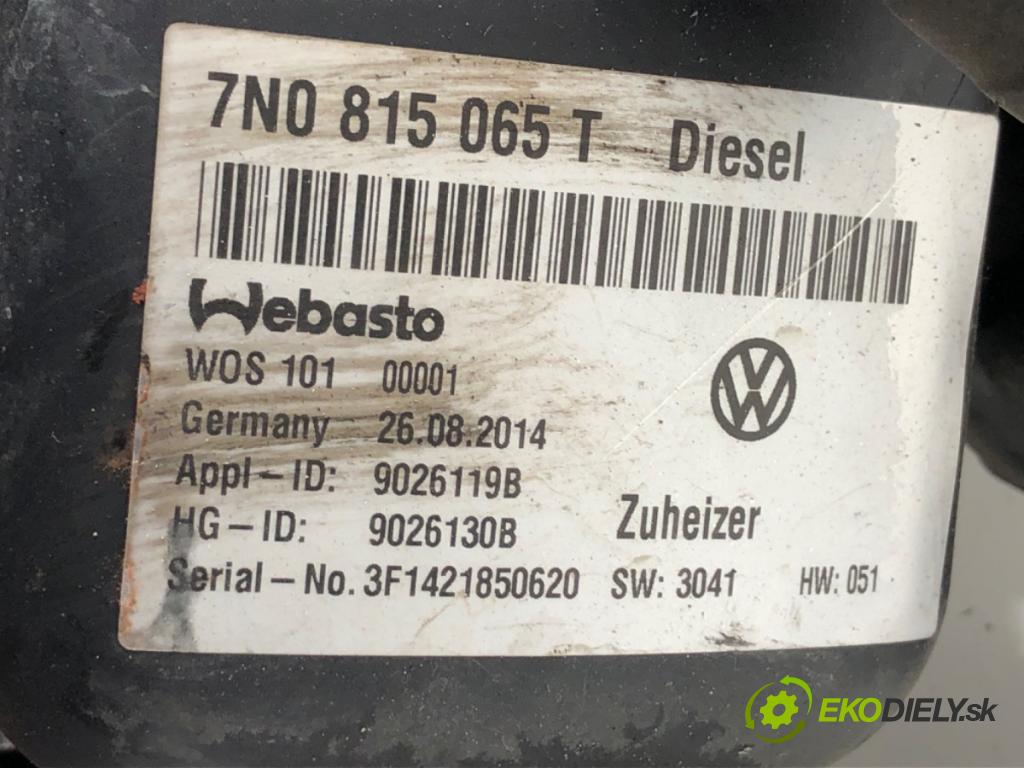 SEAT ALHAMBRA II nadwozie wielkoprzestrzenne (MPV) 2014 103 kW 2.0 TDI 1968 Webasto 7N0815065T (Webasto (nezávislé kúrenie))
