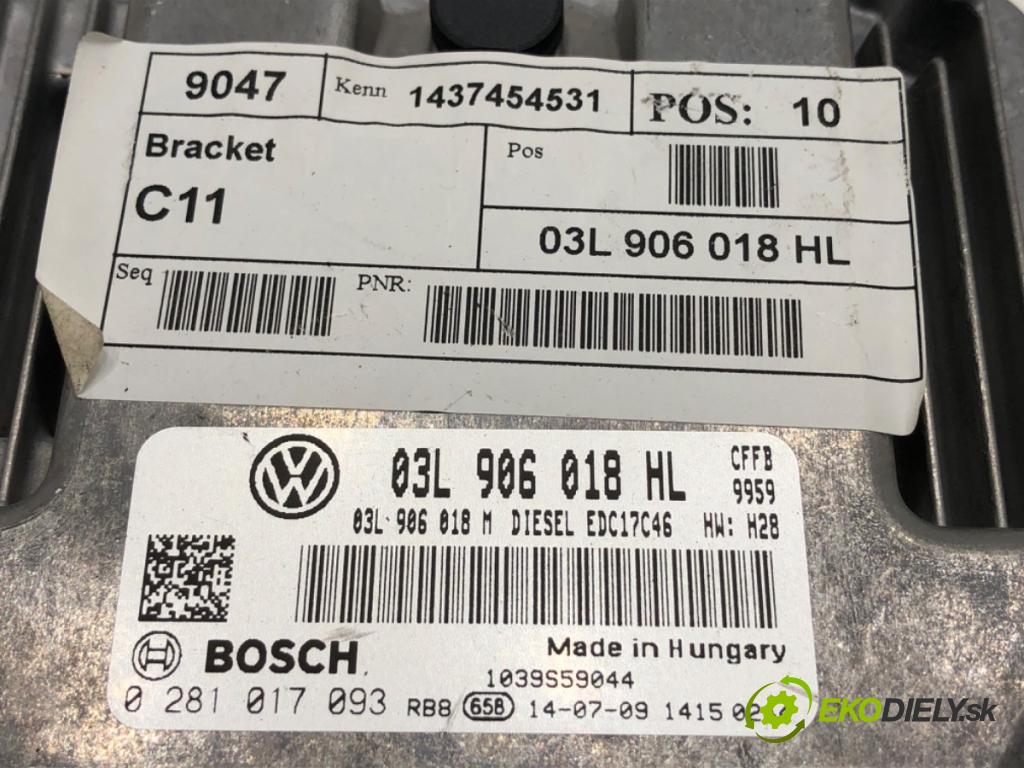 SEAT ALHAMBRA II nadwozie wielkoprzestrzenne (MPV) 2014 103 kW 2.0 TDI 1968 riadiaca jednotka Motor 03L906018HL (Riadiaca jednotka)