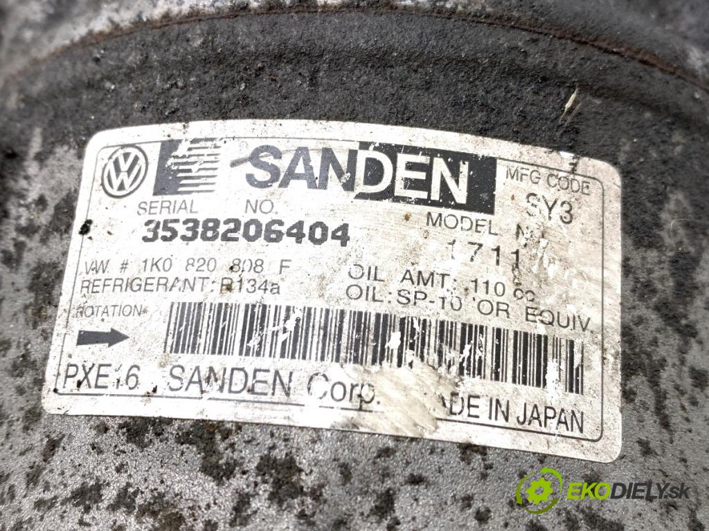 SEAT ALHAMBRA II nadwozie wielkoprzestrzenne (MPV) 2014 103 kW 2.0 TDI 1968 kompresor klimatizace 1K0820808F (Kompresor klimatizace)