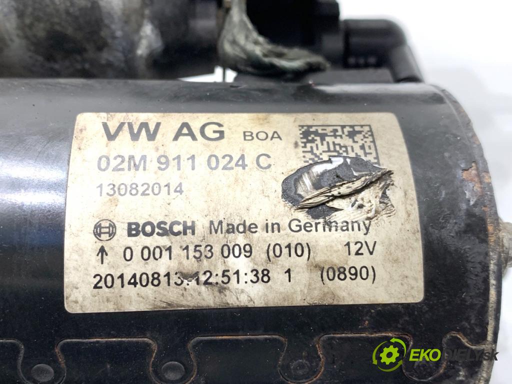 SEAT ALHAMBRA II nadwozie wielkoprzestrzenne (MPV) 2014 103 kW 2.0 TDI 1968 startér 02M911024C (Startér)