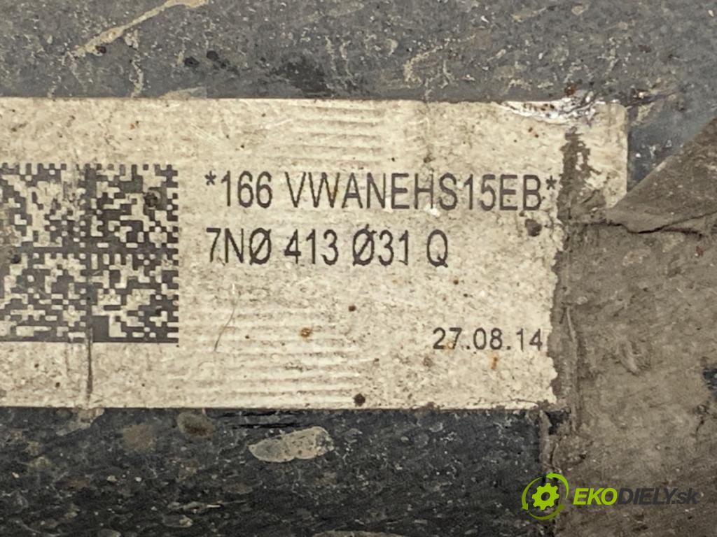 SEAT ALHAMBRA II nadwozie wielkoprzestrzenne (MPV) 2014 103 kW 2.0 TDI 1968 tlumič pravý přední část 7N0413031Q