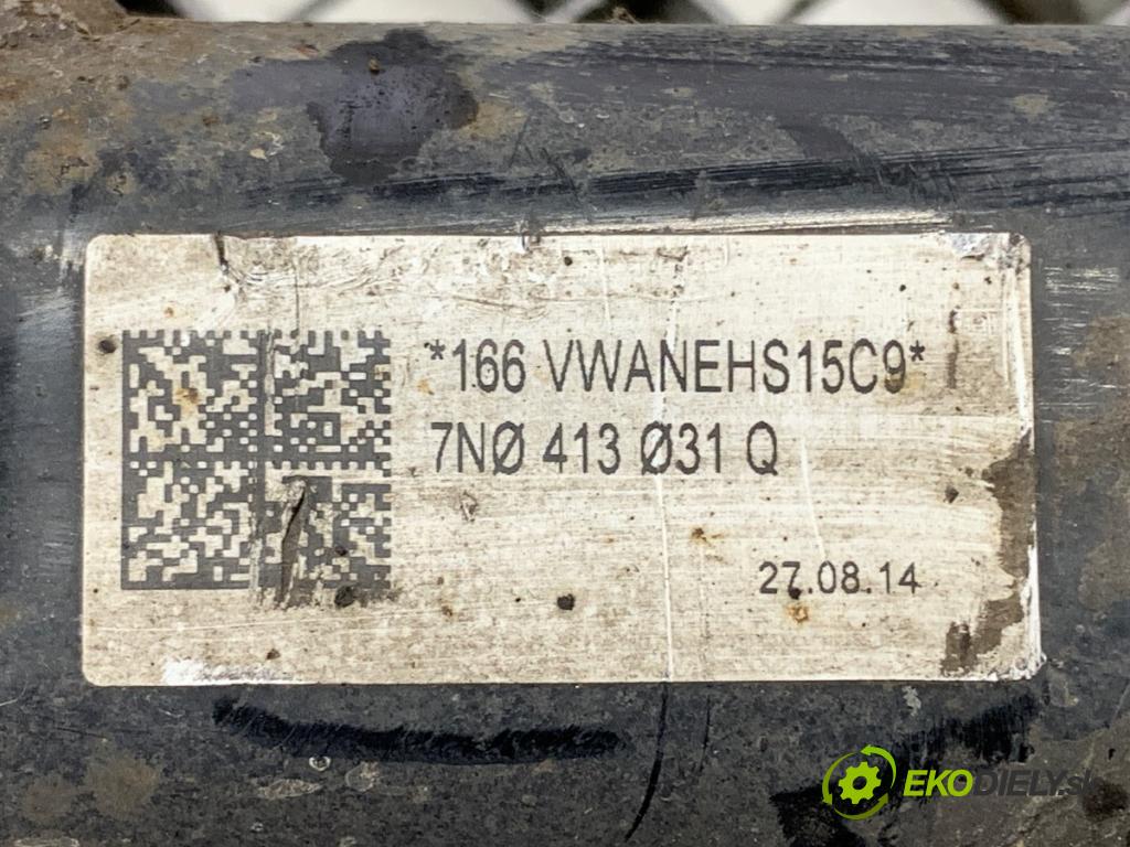 SEAT ALHAMBRA II nadwozie wielkoprzestrzenne (MPV) 2014 103 kW 2.0 TDI 1968 tlumič levý přední část 7N0413031Q