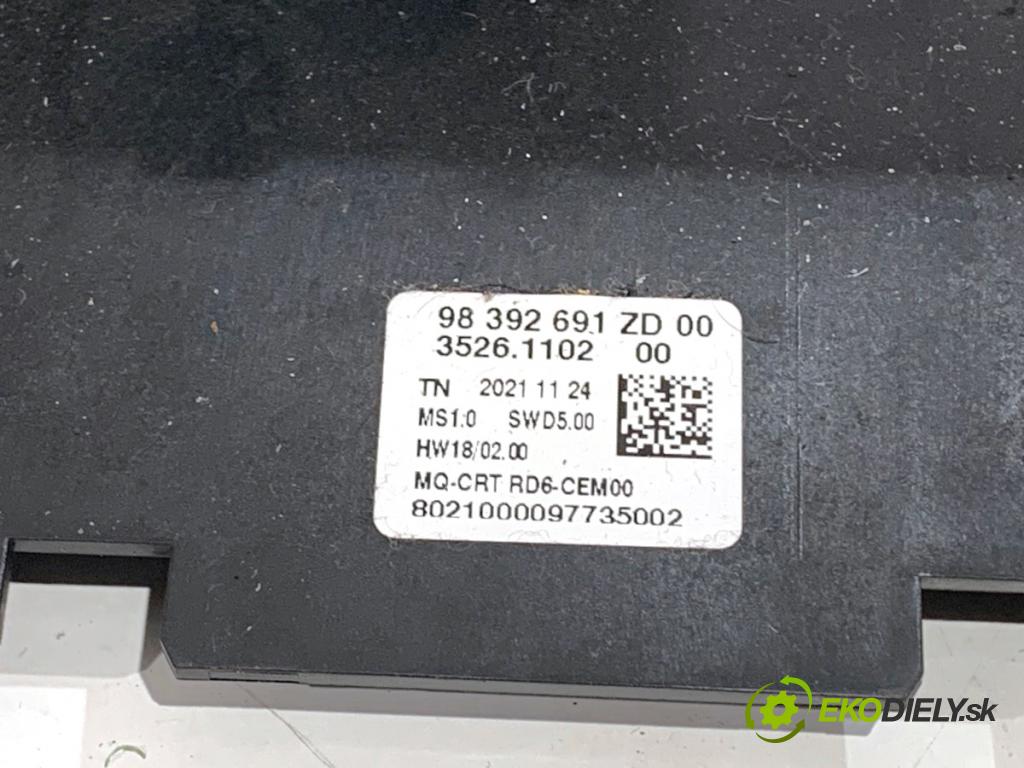 TOYOTA PROACE Nadwozie pełne/minivan 2021 75 kW 1.5 D-4D 100 (BPZMD) 1499 RADIO 98392691ZD (Audio zariadenie)