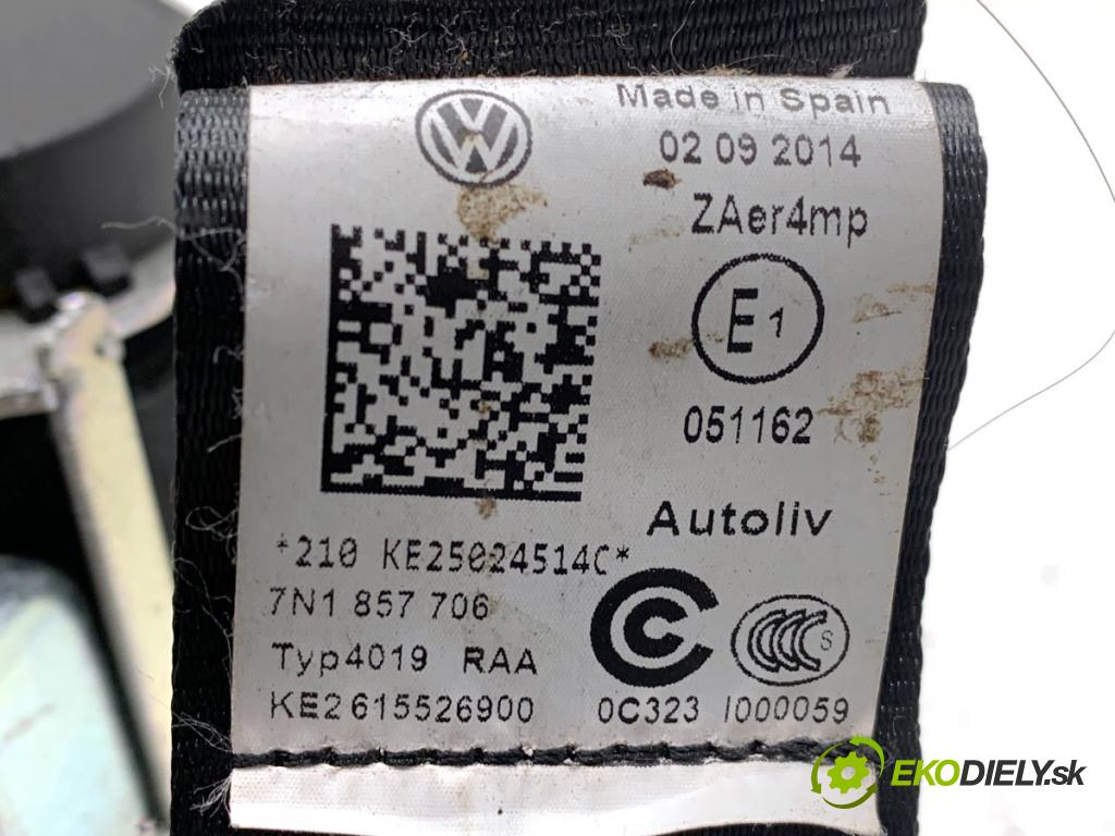 SEAT ALHAMBRA II nadwozie wielkoprzestrzenne (MPV) 2014 103 kW 2.0 TDI 1968 držák bezpečnost pravý přední část 7N1857706