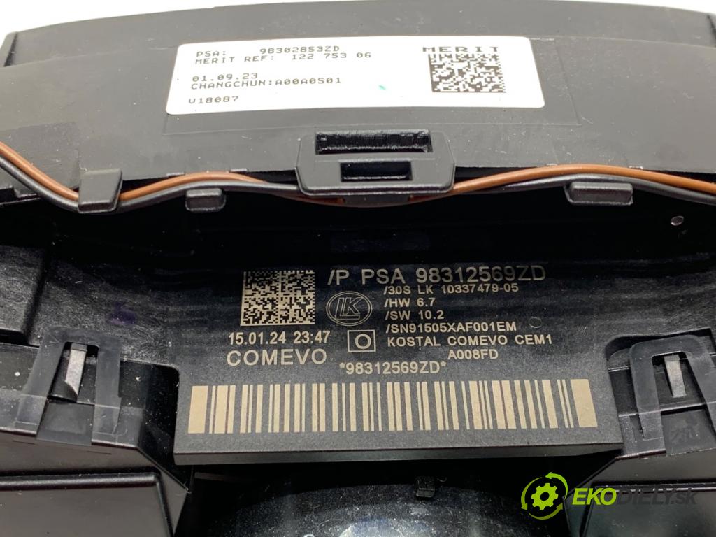 TOYOTA PROACE nadwozie wielkoprzestrzenne (MPV) 2024 96 kW 1.5 D-4D 130 (BKYMA) 1499 Prepínač kombinovaný 98312569ZD (Prepínacie páčky pod volantom)