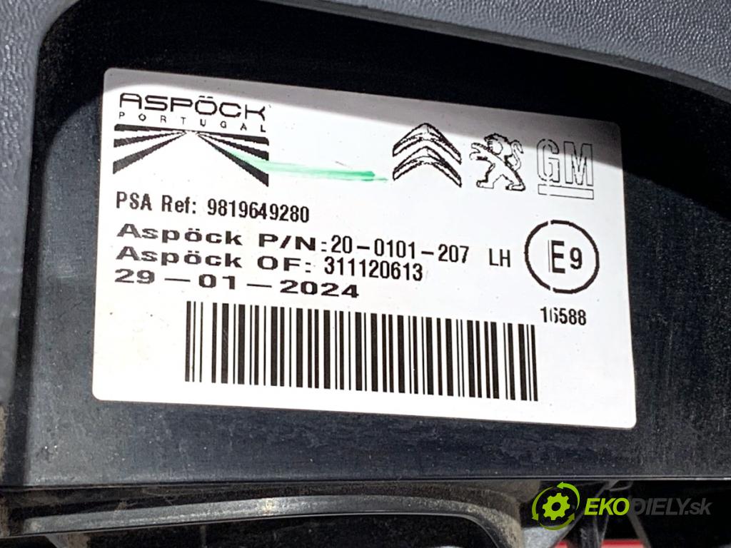 TOYOTA PROACE nadwozie wielkoprzestrzenne (MPV) 2024 96 kW 1.5 D-4D 130 (BKYMA) 1499 světlo levý zadní část 9819649280