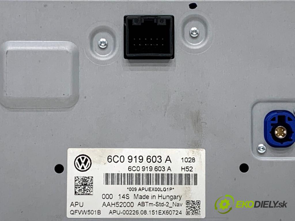 VW POLO V liftback 2017 66 kW 1.2 TSI 16V 1197 RADIO 6C0919603A (Audio zariadenie)