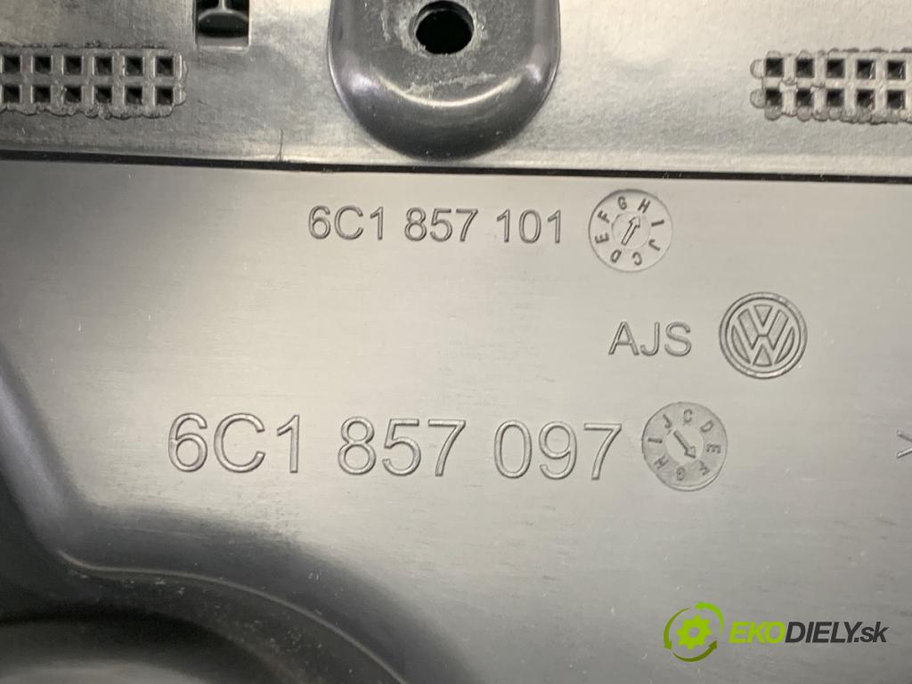 VW POLO V liftback 2017 66 kW 1.2 TSI 16V 1197 Priehradka, kastlík spolujazdca 6C1857097 (Priehradka (kastlík))