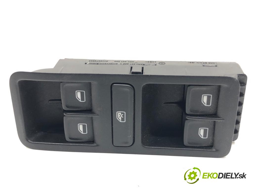 VW POLO V liftback 2017 66 kW 1.2 TSI 16V 1197 Prepínač okien 6R0867255K (Prepínacie páčky pod volantom)