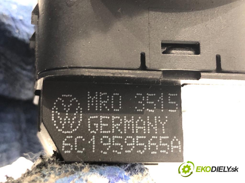 VW POLO V liftback 2017 66 kW 1.2 TSI 16V 1197 Prepínač nastavenia spätných zrkadiel 6C1959565A (Prepínacie páčky pod volantom)