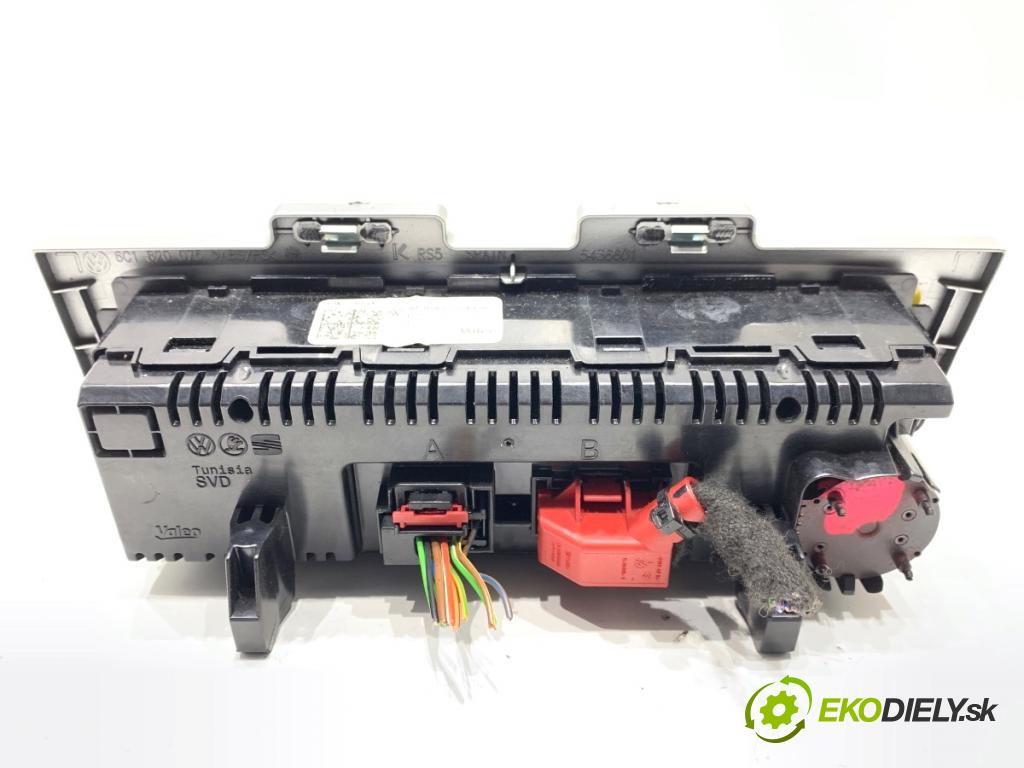 VW POLO V liftback 2017 66 kW 1.2 TSI 16V 1197 Panel ovládania kúrenia  (Prepínacie páčky pod volantom)