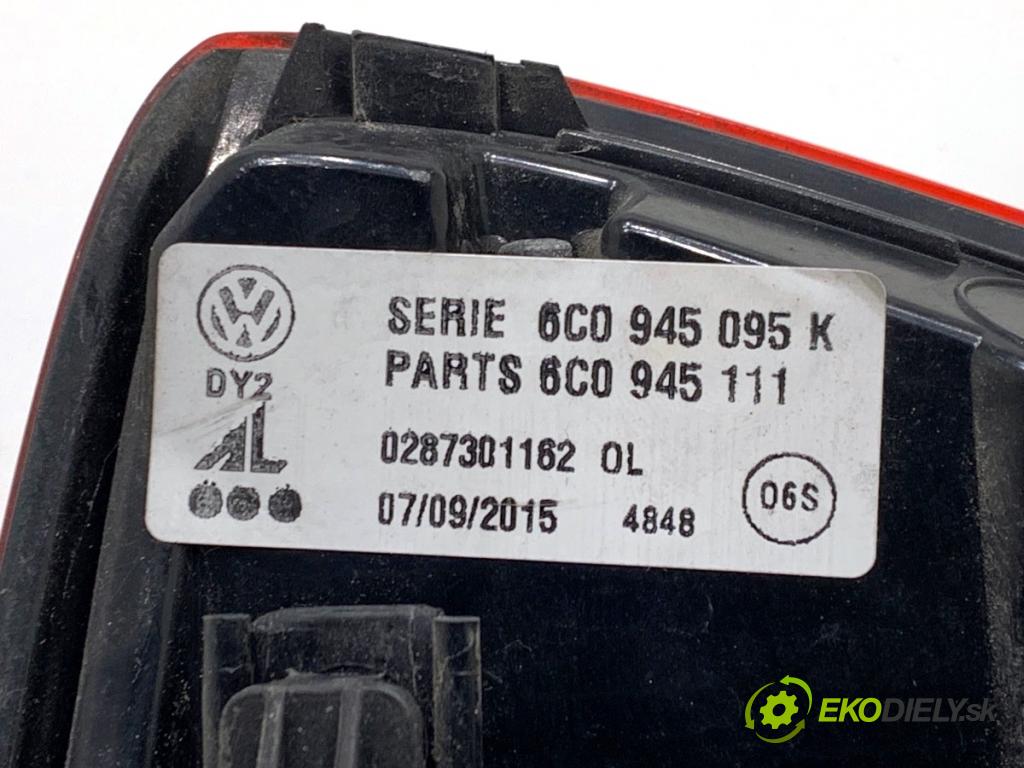 VW POLO V liftback 2017 66 kW 1.2 TSI 16V 1197 světlo levý zadní část 6C0945095K