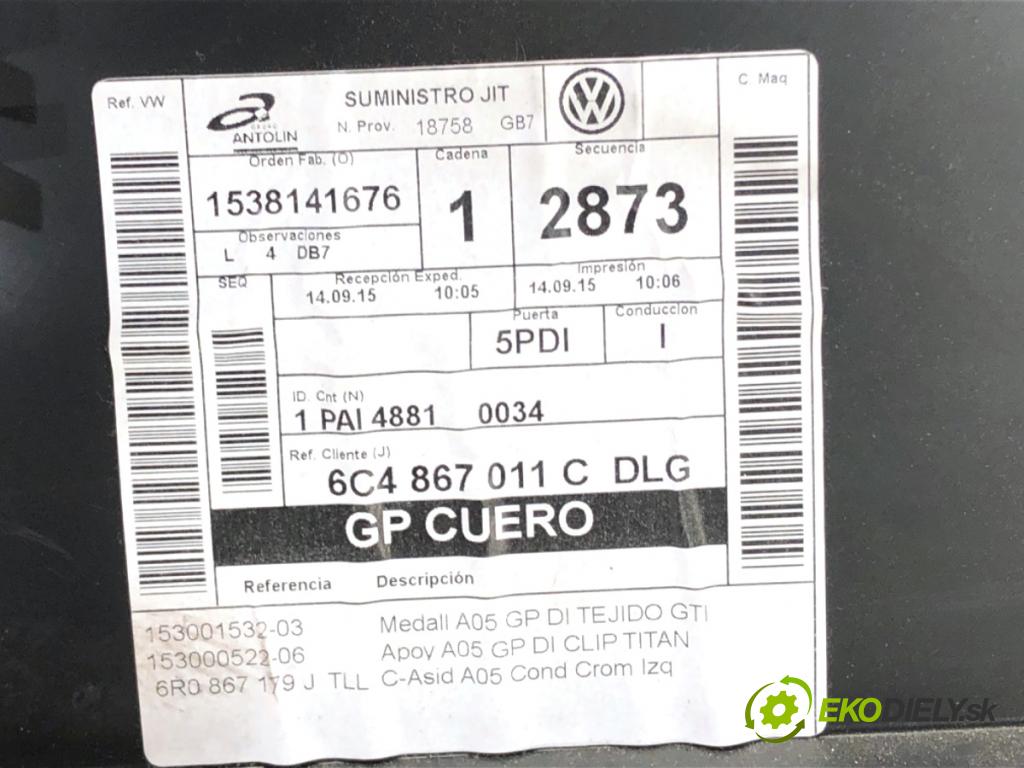 VW POLO V liftback 2017 66 kW 1.2 TSI 16V 1197 ča dveře levý přední část