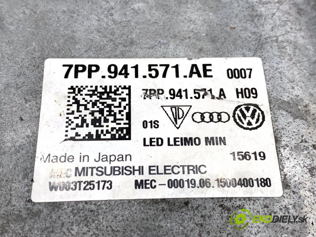 VW POLO V liftback 2017 66 kW 1.2 TSI 16V 1197 Menič XENON 7PP941571AE (Riadiaca jednotka xenónu)