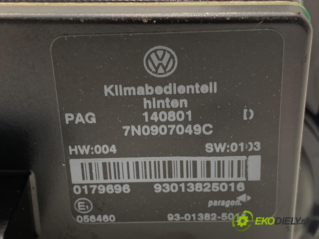 SEAT ALHAMBRA II nadwozie wielkoprzestrzenne (MPV) 2014 103 kW 2.0 TDI 1968 Panel ovládaní topení klimatizace zadní část 7N0907049C