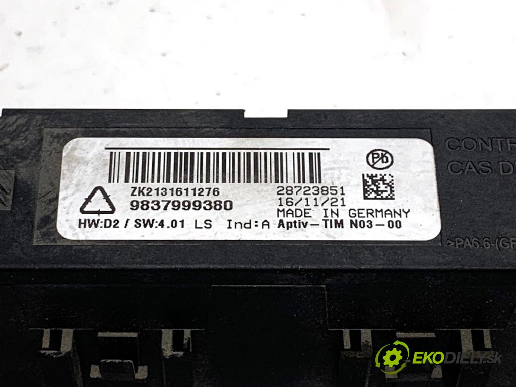 TOYOTA PROACE Nadwozie pełne/minivan 2021 75 kW 1.5 D-4D 100 (BPZMD) 1499 Modul ťažného oka 9837999380 (Riadiaca jednotka ostatné)