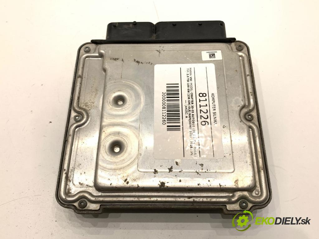 VW CARFTER 30 35 Autobus 2016 100 kW 2.0 TDI 1968 řídící jednotka motora 03L906012C (Řídicí jednotka)