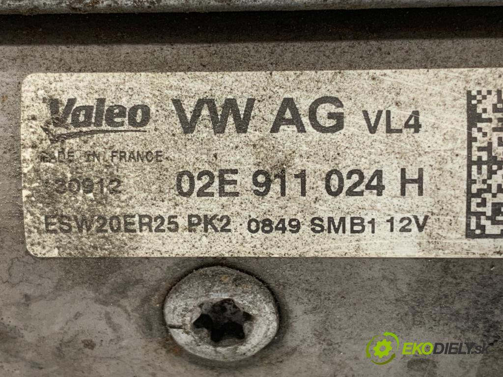 VW CC B7 coupe 2012 103 kW 2.0 TDI 1968 Štartér 02E911024H (Štartér)