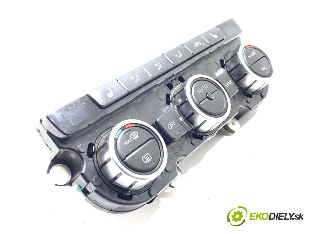 VW CC B7 coupe 2012 103 kW 2.0 TDI 1968 Panel ovládania kúrenia 3AA907044AG (Prepínacie páčky pod volantom)