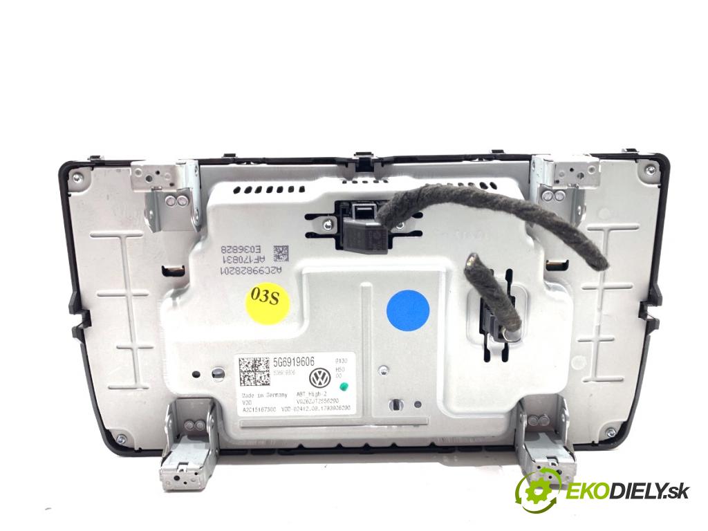 VW TOURAN nadwozie wielkoprzestrzenne (MPV) 2017 132 kW 1.8 TSI 1798 Dislpej 5G6919606 (Prístrojová doska)