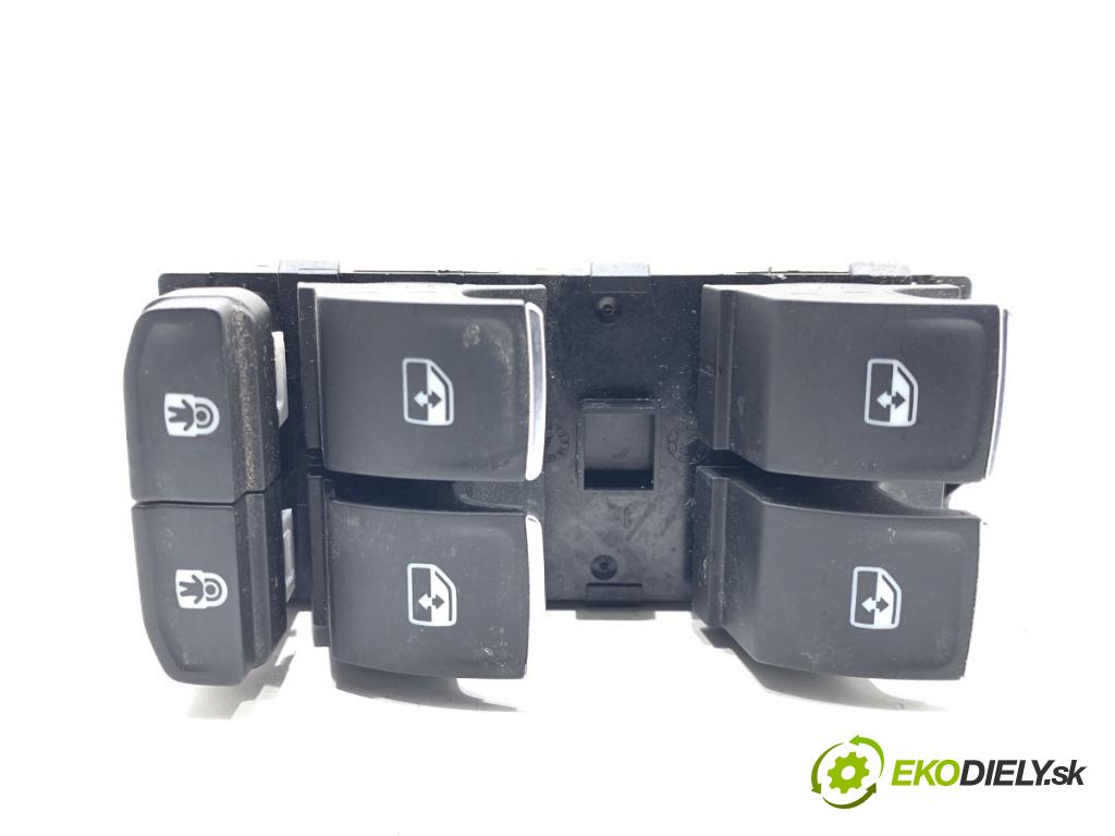 VW TOURAN nadwozie wielkoprzestrzenne (MPV) 2017 132 kW 1.8 TSI 1798 Prepínač okien 3G0959857C (Prepínacie páčky pod volantom)