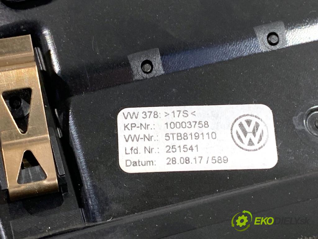 VW TOURAN nadwozie wielkoprzestrzenne (MPV) 2017 132 kW 1.8 TSI 1798 mří topení přední část mří přístrojovky 5TB819703