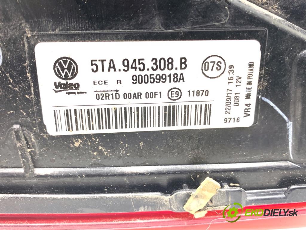 VW TOURAN nadwozie wielkoprzestrzenne (MPV) 2017 132 kW 1.8 TSI 1798 Svetlo zad pravá vnútorná 5TA945308B (Kľučka dverí ostatné)