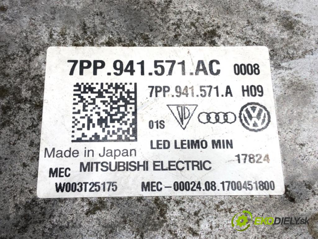 VW TOURAN nadwozie wielkoprzestrzenne (MPV) 2017 132 kW 1.8 TSI 1798 Menič LED 7PP941571AC