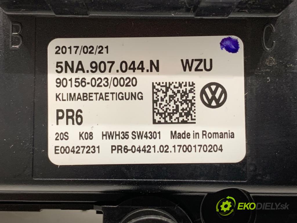 VW TIGUAN SUV 2017 110 kW 2.0 TDI 4motion 1968 Panel ovládaní topení 5NA907044N (Páčky pod volantem)