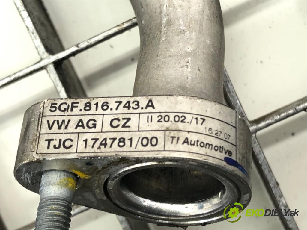 VW TIGUAN SUV 2017 110 kW 2.0 TDI 4motion 1968 rúrka klimatizácie 5QF816743A (Rúrka klimatizácie)