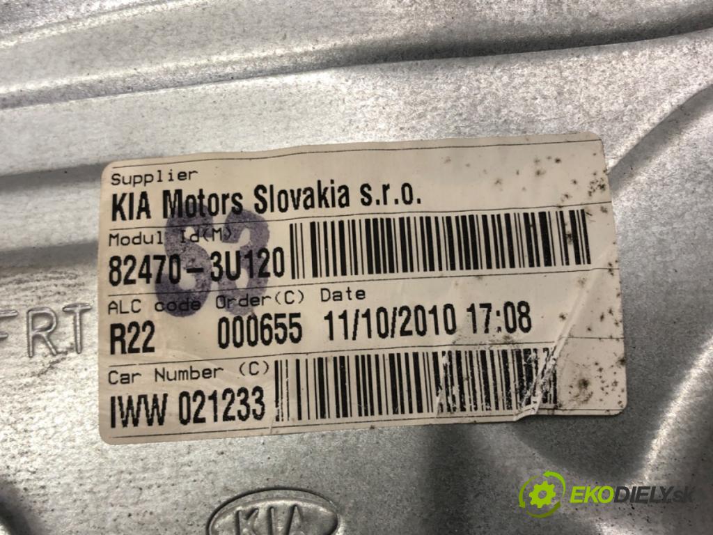 KIA SPORTAGE III SUV 2010 85 kW 1.7 CRDi 1685 mechanismus okna levý přední část 82470-3U120