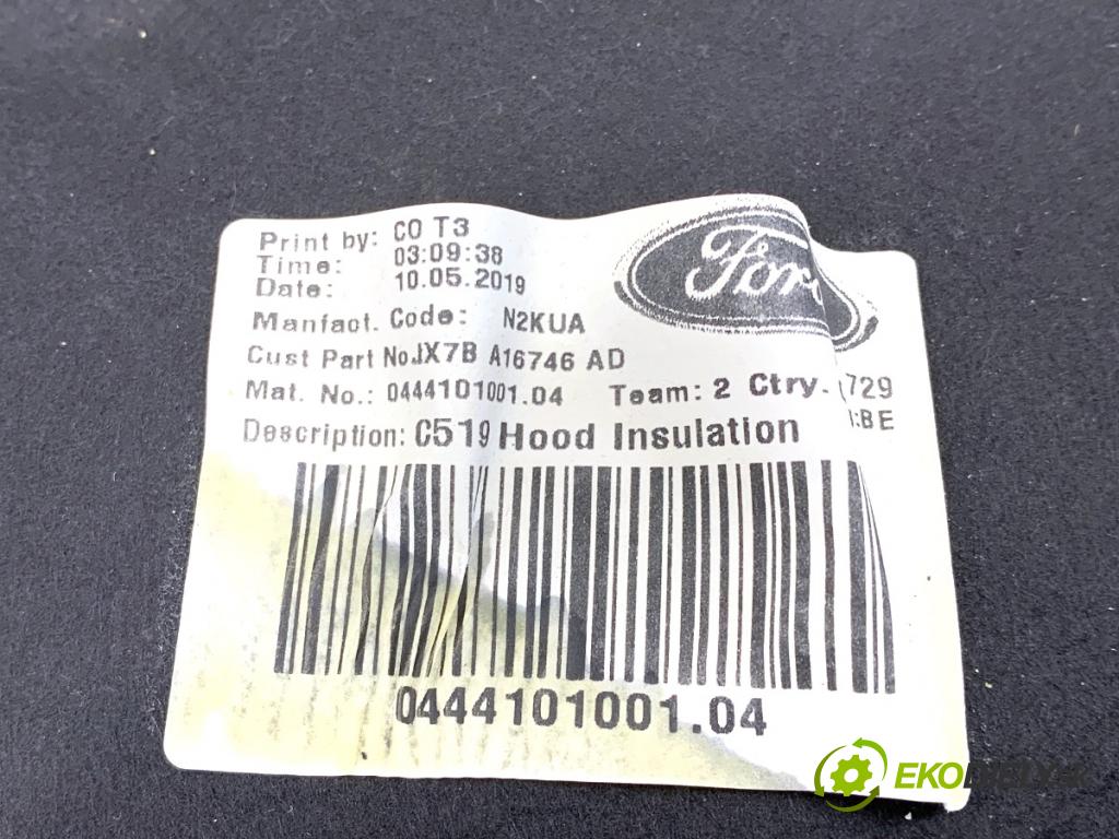 FORD FOCUS IV liftback 2019 88 kW 1.5 EcoBlue 1499 odhlučnění kapoty JX7B-A16746-AD