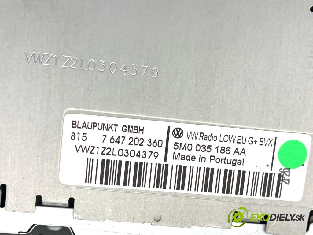 VW TIGUAN SUV 2011 100 kW 2.0 TDI 4motion 1968 RADIO 5M0035186AA (Audio zariadenie)