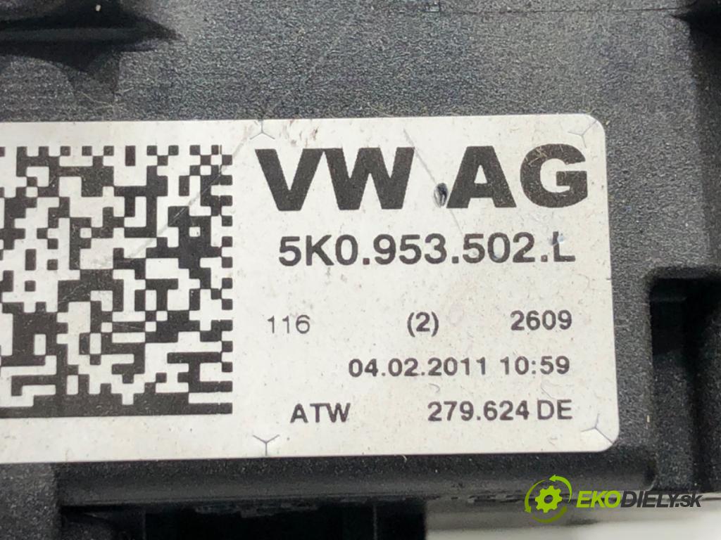 VW TIGUAN SUV 2011 100 kW 2.0 TDI 4motion 1968 Prepínač kombinovaný 5K0953502L (Prepínacie páčky pod volantom)