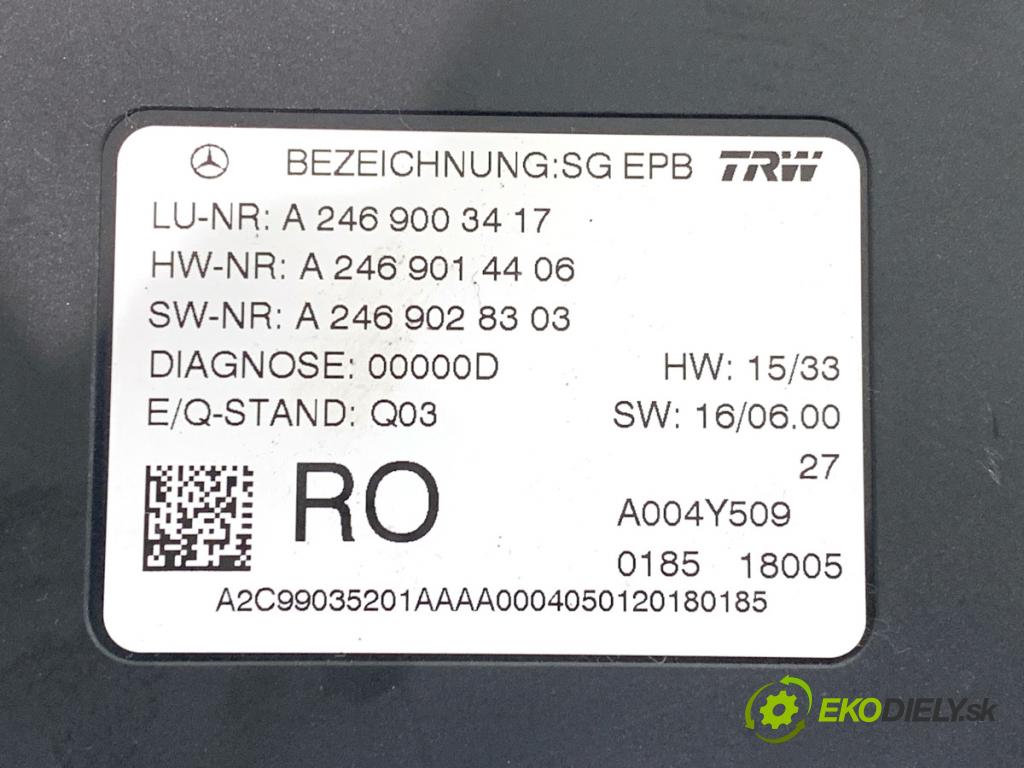 MERCEDES-BENZ GLE SUV 2018 190 kW 350 d 4-matic (166.024) 2987 Modul brzdy ručnej brzdy 2469003417
