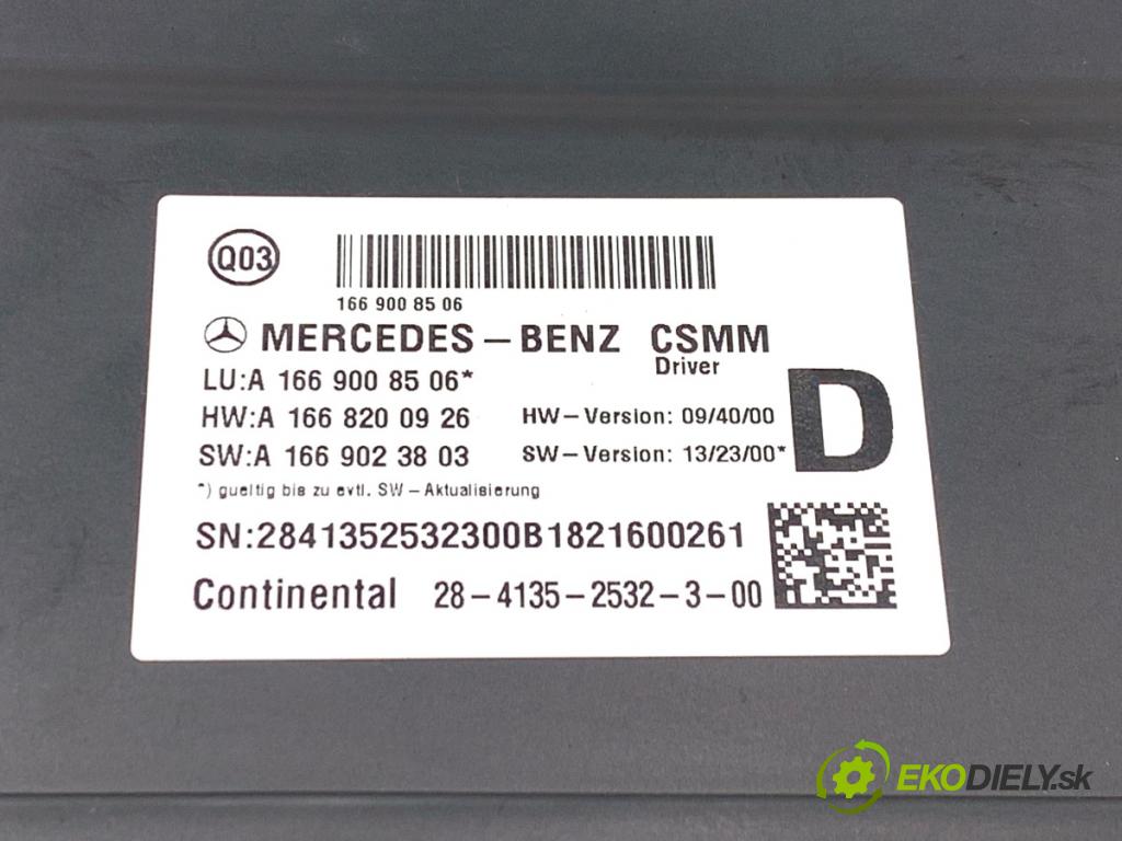 MERCEDES-BENZ GLE SUV 2018 190 kW 350 d 4-matic (166.024) 2987 Modul sedačky ľavy A1669008506