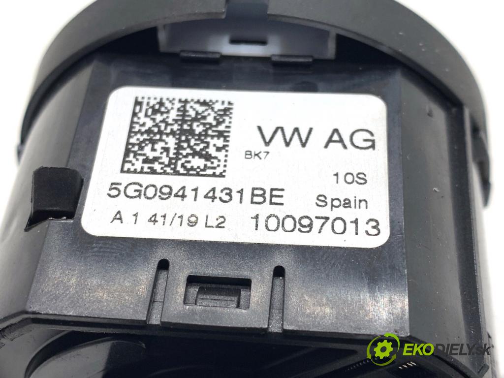 VW GOLF VII Kombi 2019 96 kW 1.5 TSI 1495 Spínač svetiel 5G0941431BE