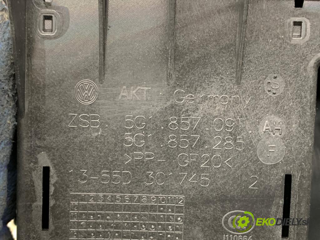 VW GOLF VII Kombi 2019 96 kW 1.5 TSI 1495 Priehradka, kastlík spolujazdca 5G1857285F (Priehradka (kastlík))