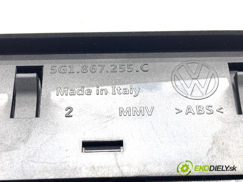 VW GOLF VII Kombi 2019 96 kW 1.5 TSI 1495 Prepínač okien 5G1867255C (Prepínacie páčky pod volantom)