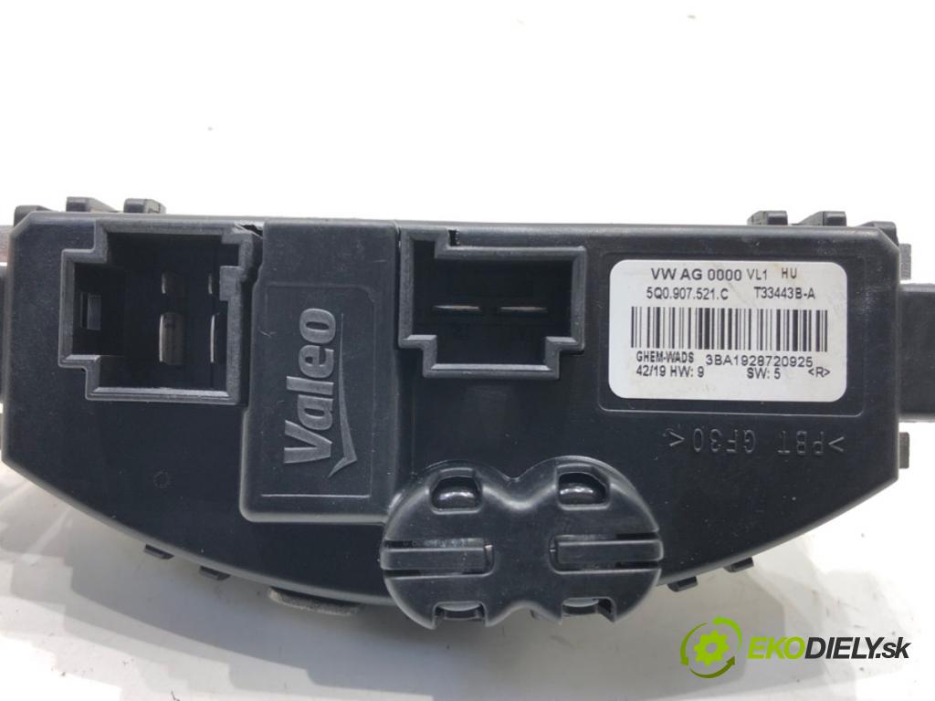VW GOLF VII Kombi 2019 96 kW 1.5 TSI 1495 Odpor, rezistor kúrenia vzduchu 5Q0907521C (Odpor (rezistor) kúrenia)