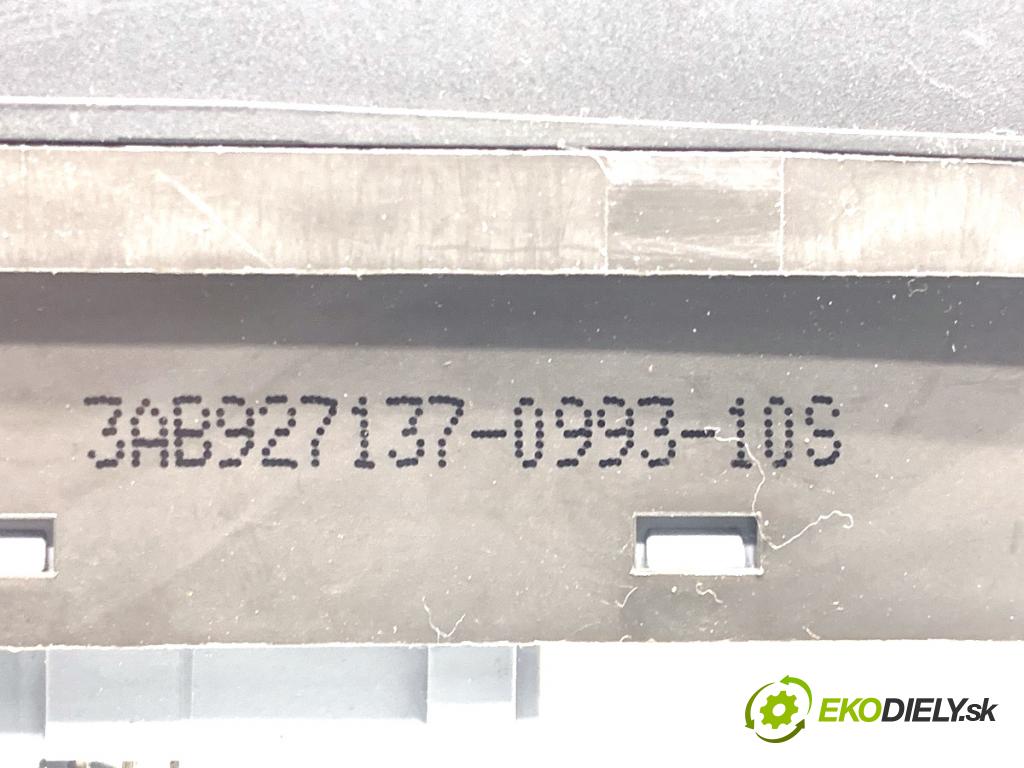 VW PASSAT B7 Kombi 2013 103 kW 2.0 TDI 1968 Spínač brzdy ručnej brzdy 3AB927137 (Prepínacie páčky pod volantom)