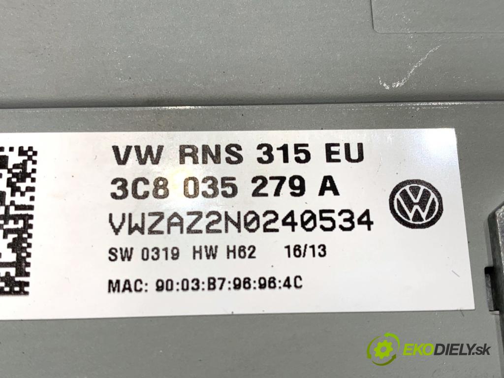 VW PASSAT B7 Kombi 2013 103 kW 2.0 TDI 1968 RADIO 3C8035279A (Audio zariadenie)