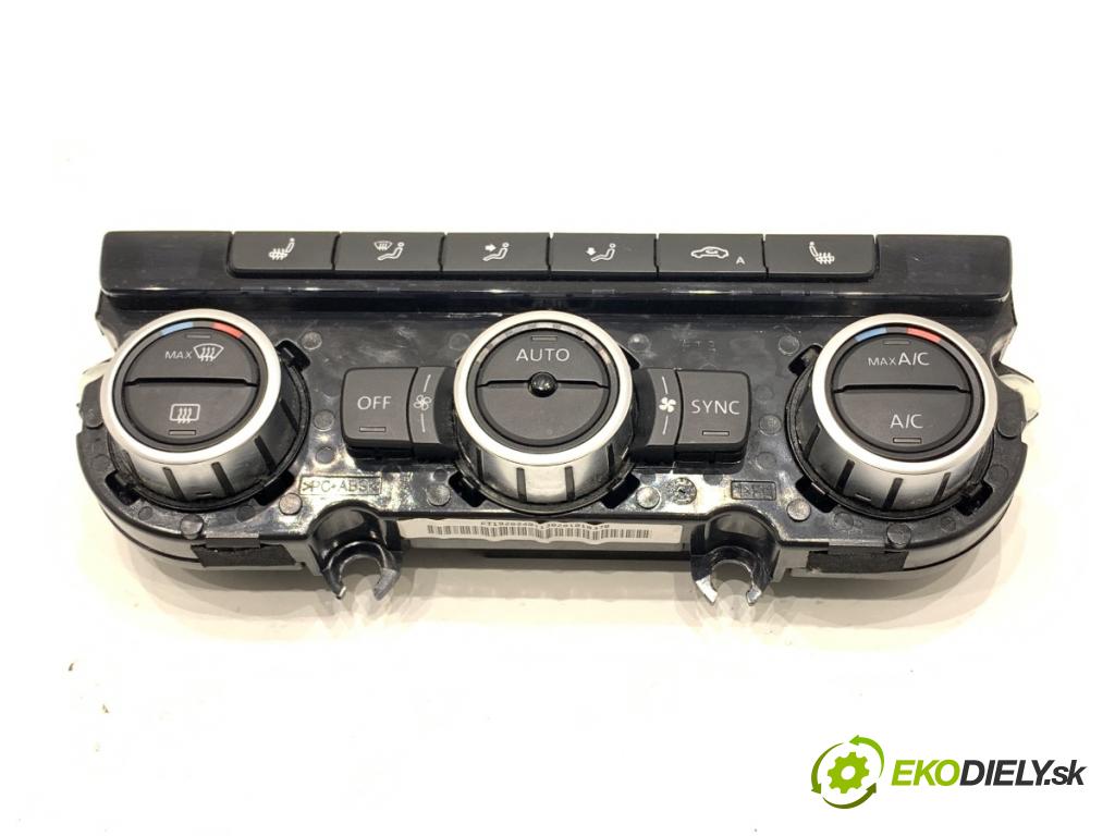VW PASSAT B7 Kombi 2013 103 kW 2.0 TDI 1968 Panel ovládania kúrenia 3AA907044AG (Prepínacie páčky pod volantom)