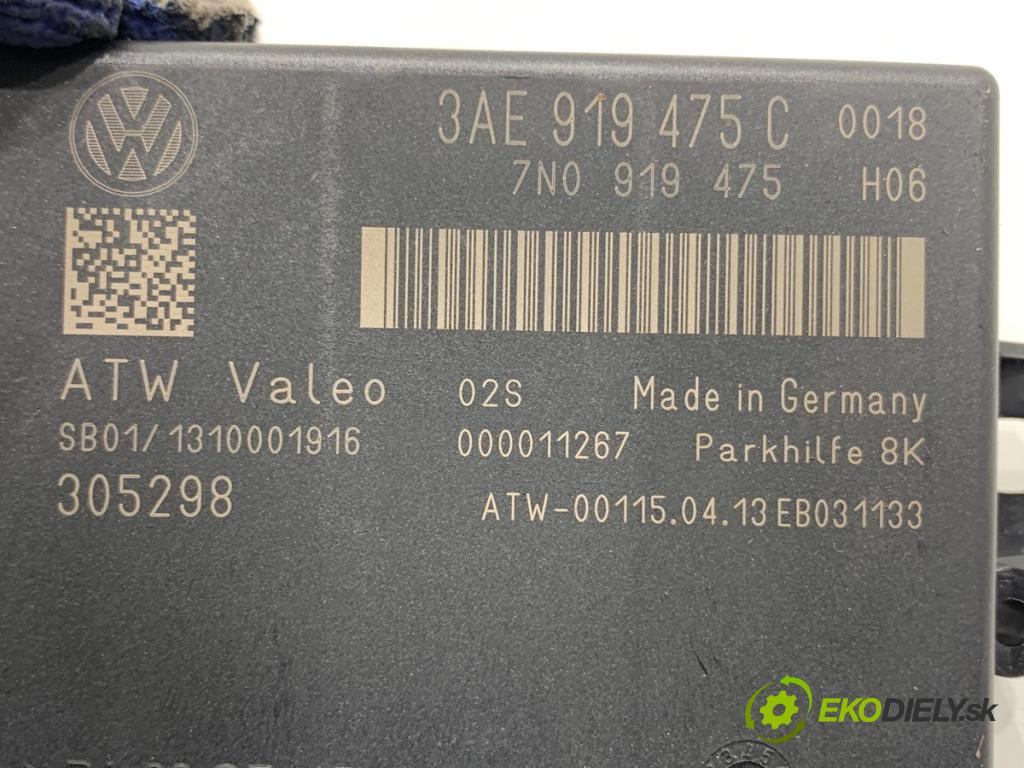 VW PASSAT B7 Kombi 2013 103 kW 2.0 TDI 1968 Modul PDC 3AE919475C (Riadiaca jednotka ostatné)