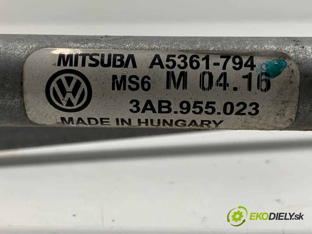 VW PASSAT B7 Kombi 2013 103 kW 2.0 TDI 1968 Mechanizmus stieračov predný 3AB955419 (Motorček stieračov predný)